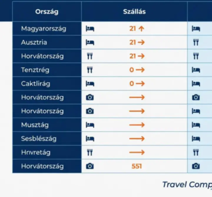 Országonkénti költség-infografika illusztráció